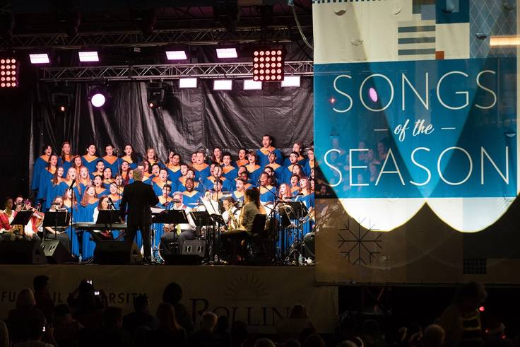 Rollins students perform at the Songs of the Season