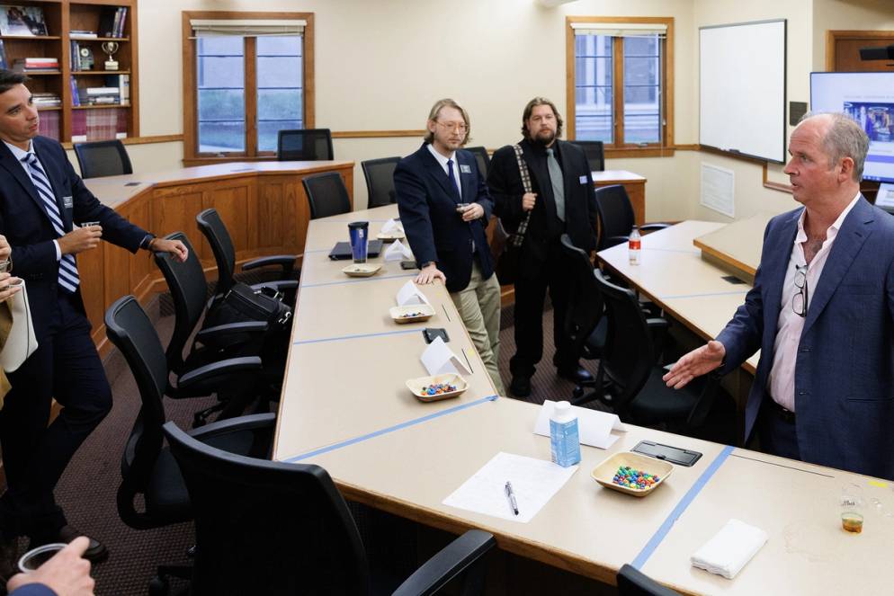 Campbell Brown returns to the classroom to talk to Rollins students.