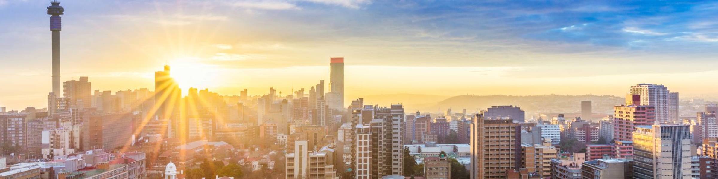 City scape of Johannesburg, South Africa.