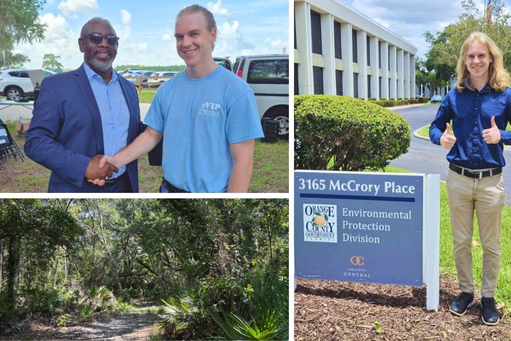 Noah Denmark ’26 interning at Orange County’s Environmental Protection Division