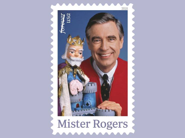 Mister Rogers commemorative U.S. postage stamp