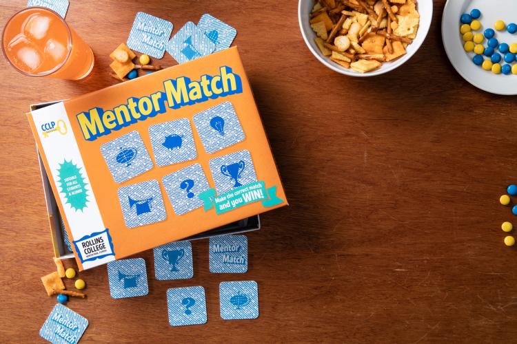 Mentor Match card game - fun interpretation of Rollins mentorship pairings