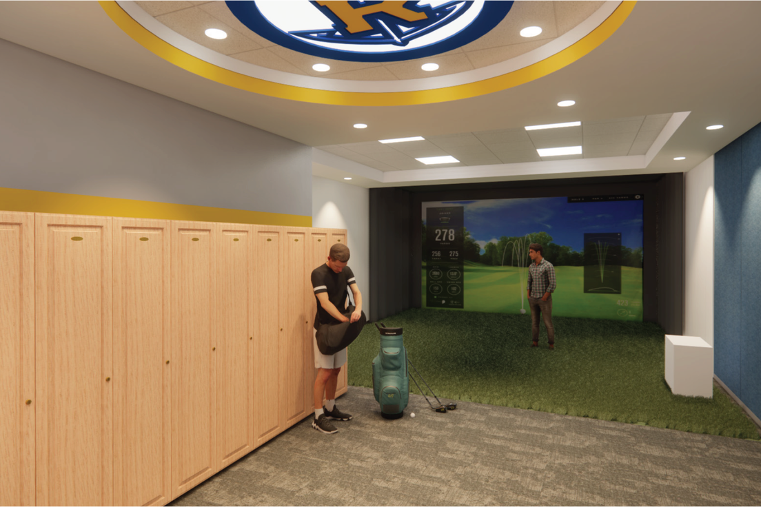 Tennis and Golf Complex golf simulators room