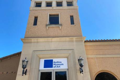 Gallery at Rollins Museum of Art.