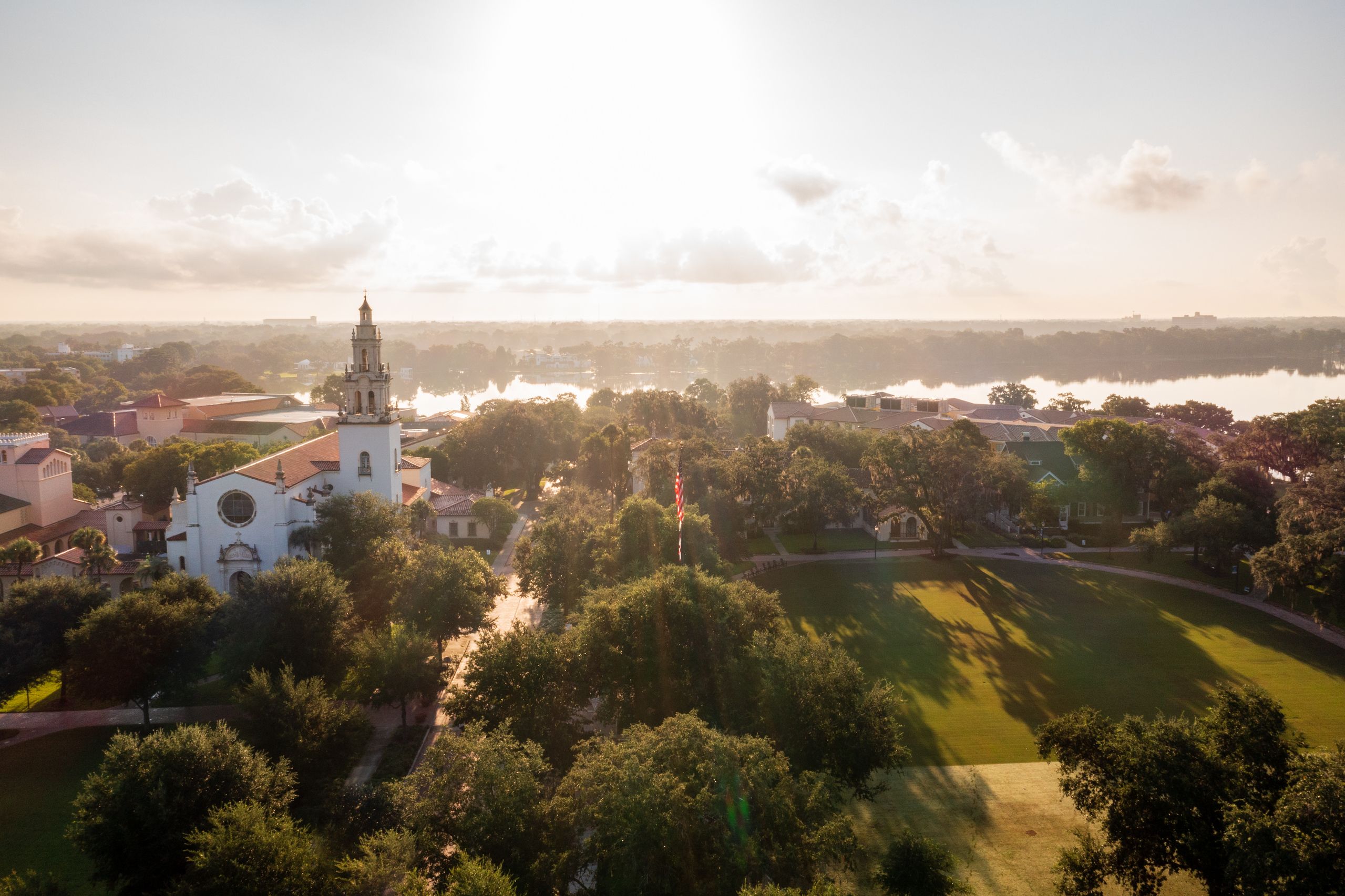 Rollins Arch on a sunny, late afternoon.