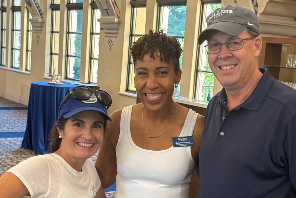 Parent & Family Council members at a Rollins event in Rice Family Pavilion.