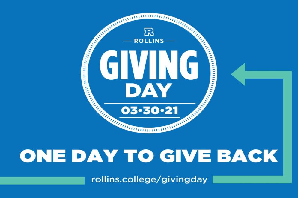 Digital graphic promoting Giving Day 2021