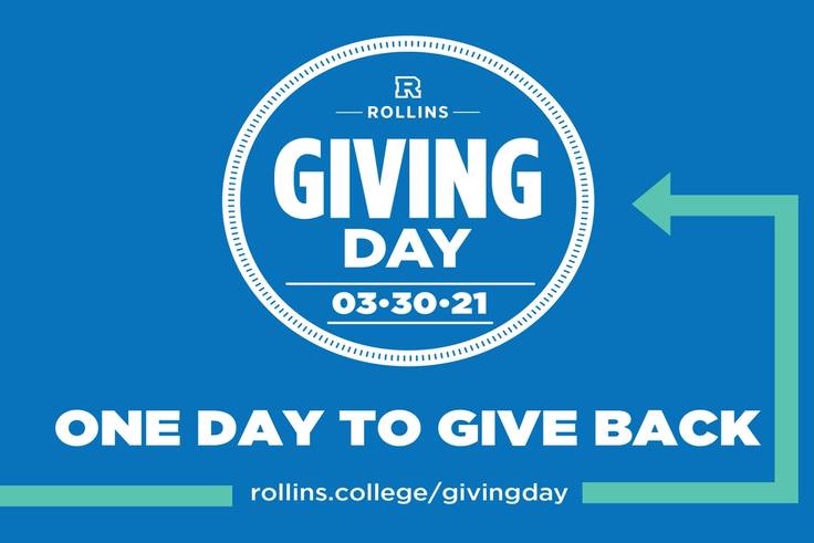 Digital graphic promoting Giving Day 2021