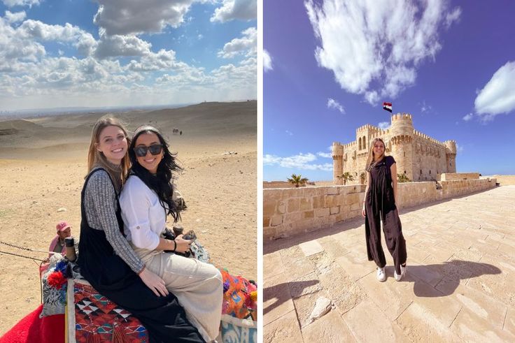 Camber Mathews ’25 on a field study in Egypt.