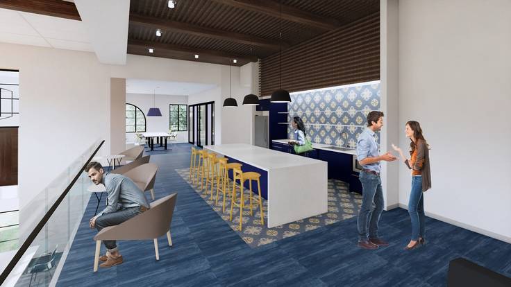 Rendering of the Fox Den in Kathleen W. Rollins Hall