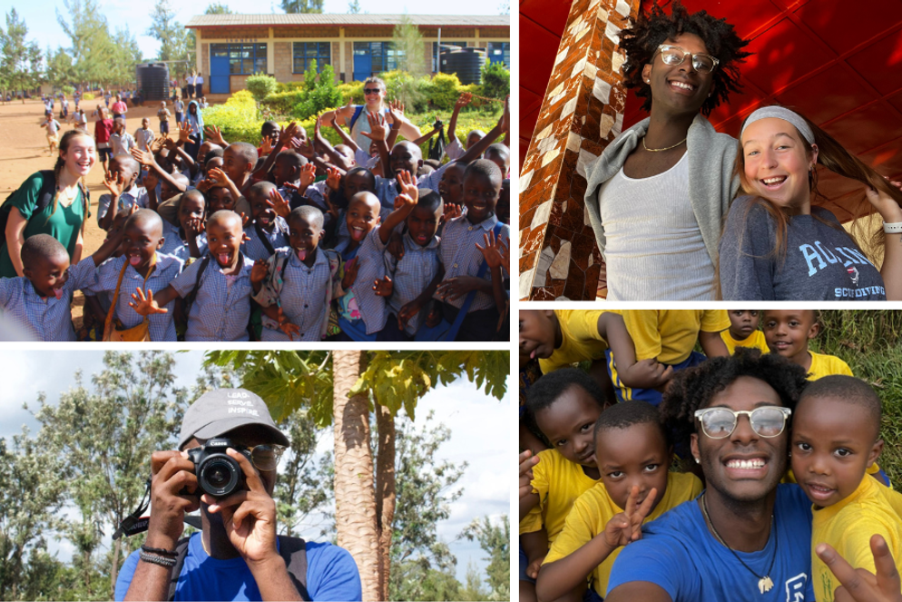 Rollins students Cydney Adams and Isaiah Parra in Rwanda