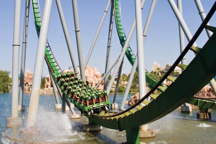The Hulk rollercoaster at Universal's Islands of Adventure