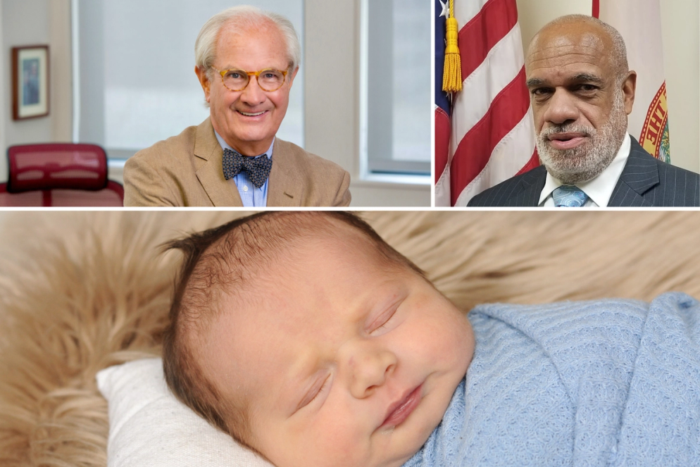 Clockwise from top left: Jim Carney ’65, Chester Glover ’82, and son of Julie Leventhal ’17