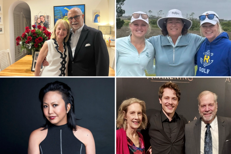 A grid of Rollins alumni.