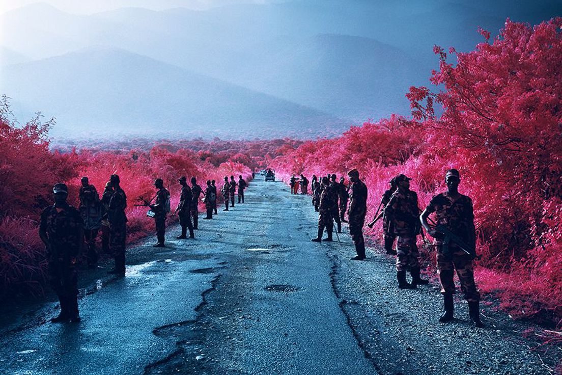 Piece in The Alfond Collection of Contemporary Art by Richard Mosse, First We Take Manhattan, Digital c-print