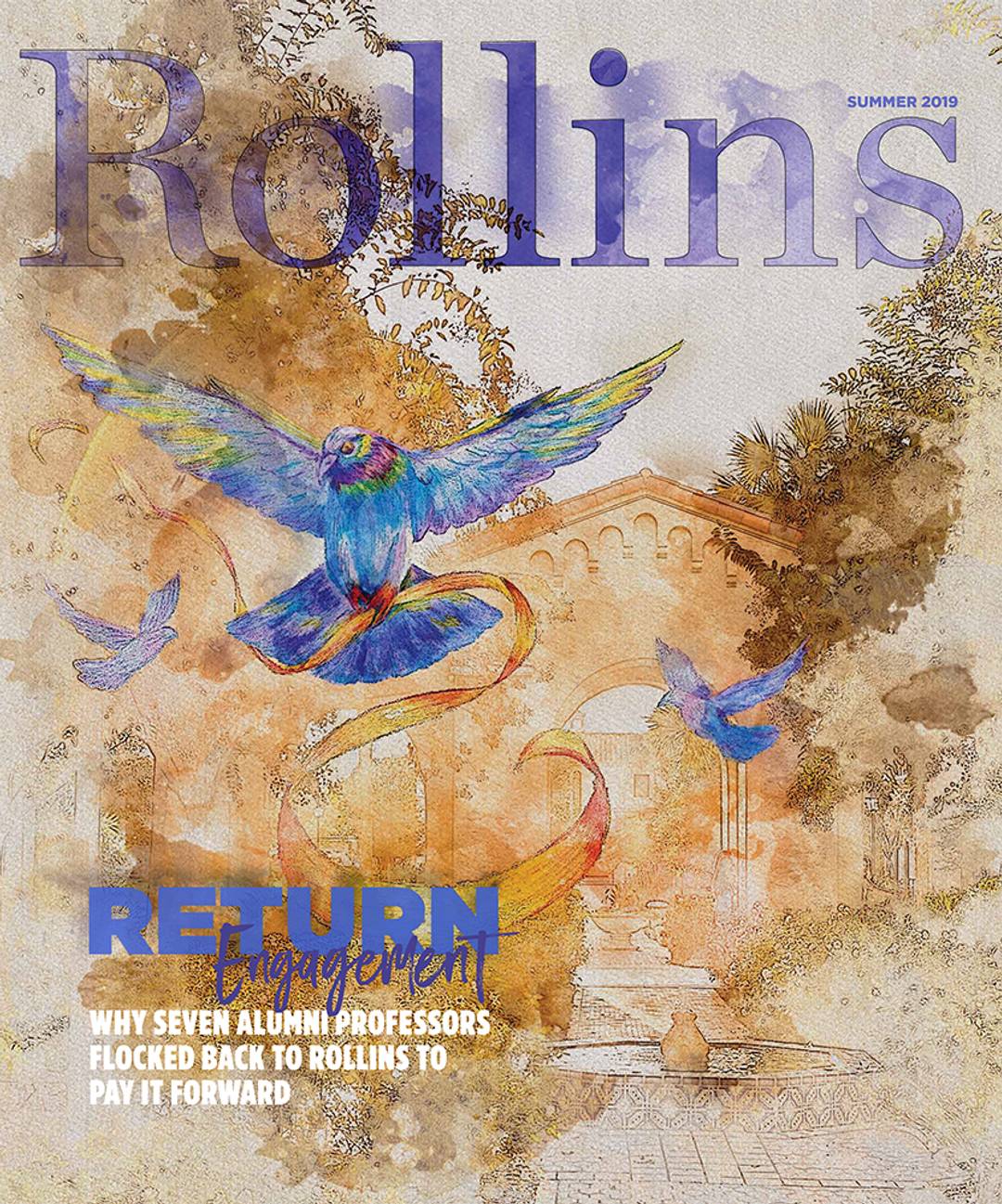 Cover of Summer 2019 Rollins magazine