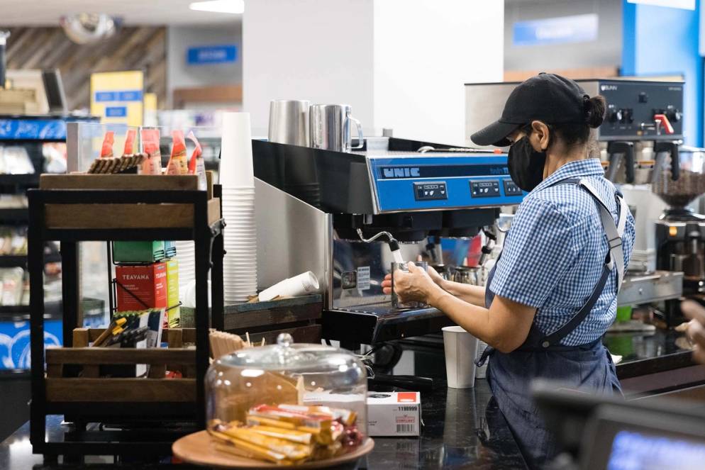 The coffee station