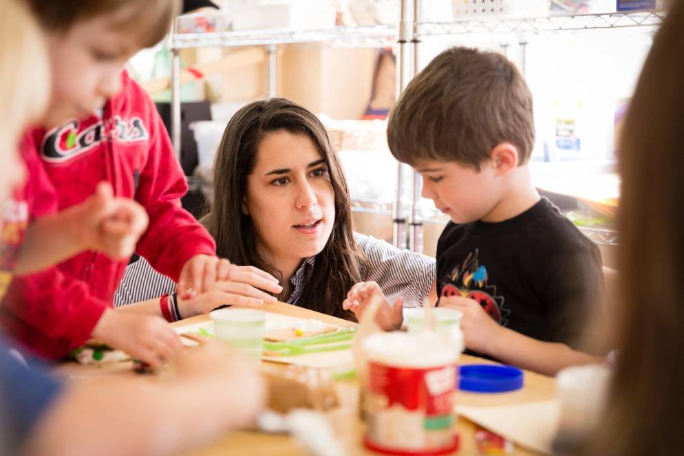 Christina Perez Diaz teaching child