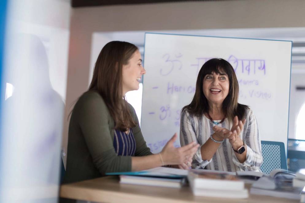 Mentorship is one of the cornerstones of the Rollins mission that is embodied by the new Kathleen W. Rollins Hall.