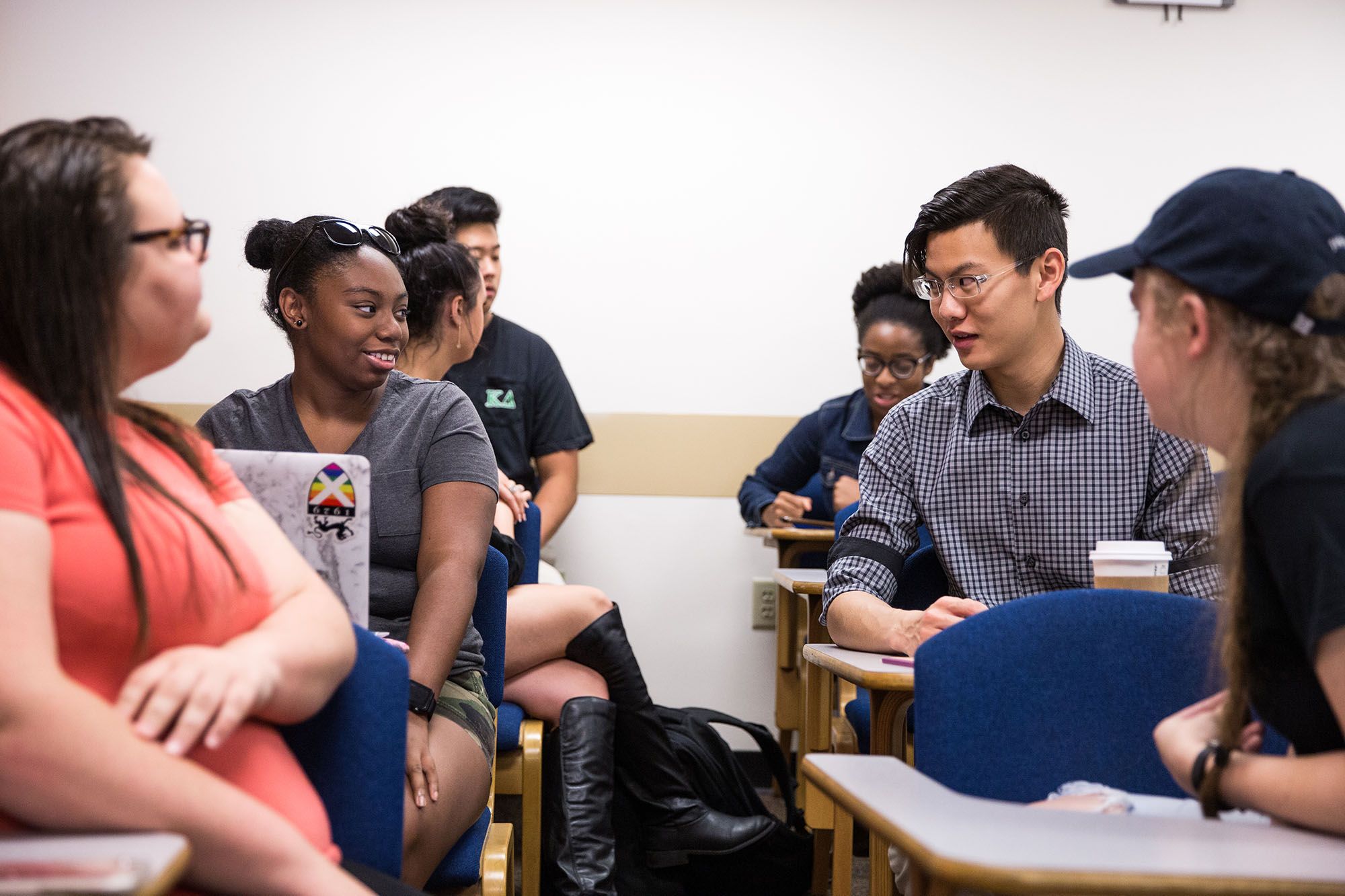 Students in a Rollins College history class.