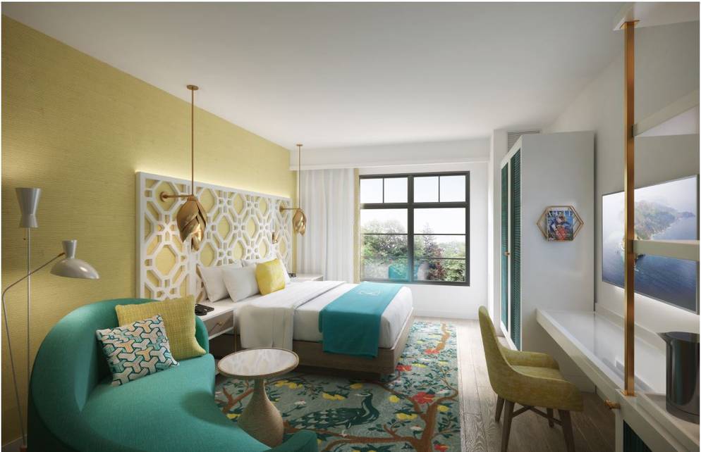 A rendering of a new guest room at The Alfond Inn.