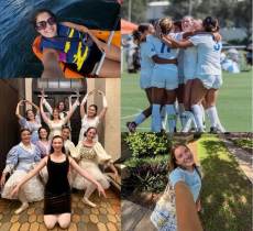 Collage of Rollins College students campus life.