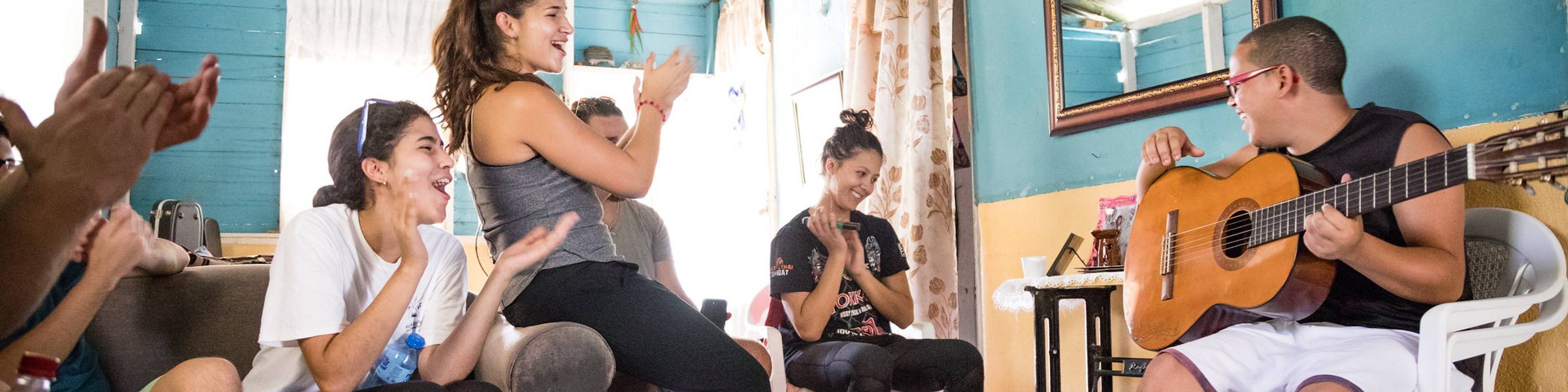 Rollins students on a field study in the Dominican Republic.