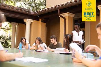 an outdoor classroom at Rollins College