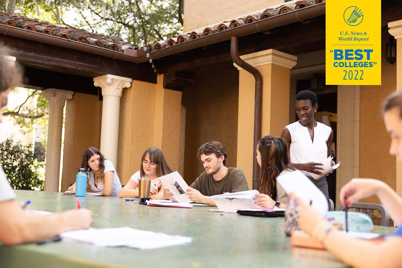 an outdoor classroom at Rollins College