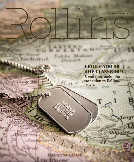 Cover of Spring 2014 Rollins magazine