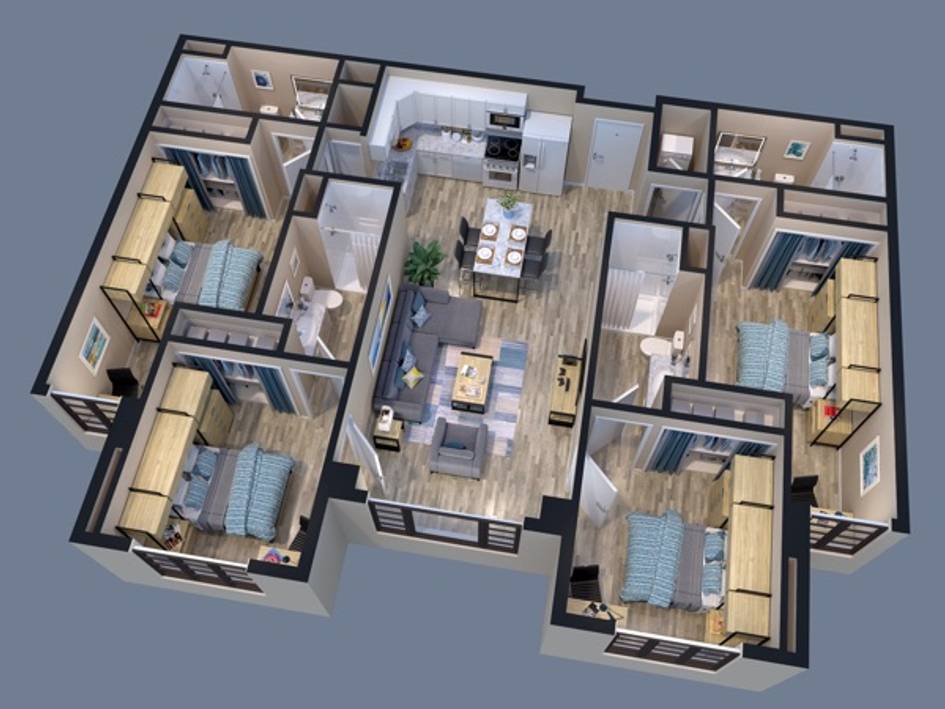 Lakeside standard unit layout