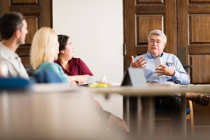 Rollins professor leads a classroom discussion.