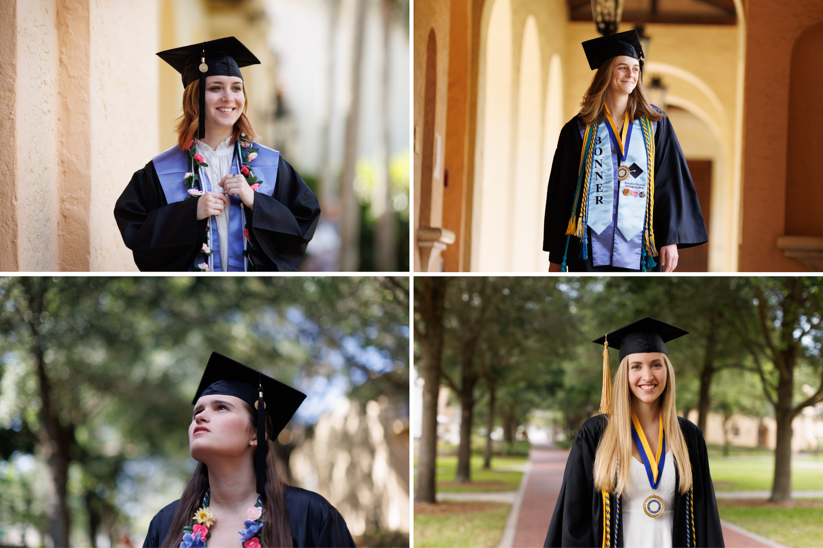 From top left: Sofia Frasz ’22, Emily Curran ’22, Jessika Linnemeyer ’22, and Elizabeth Bonker ’22. 