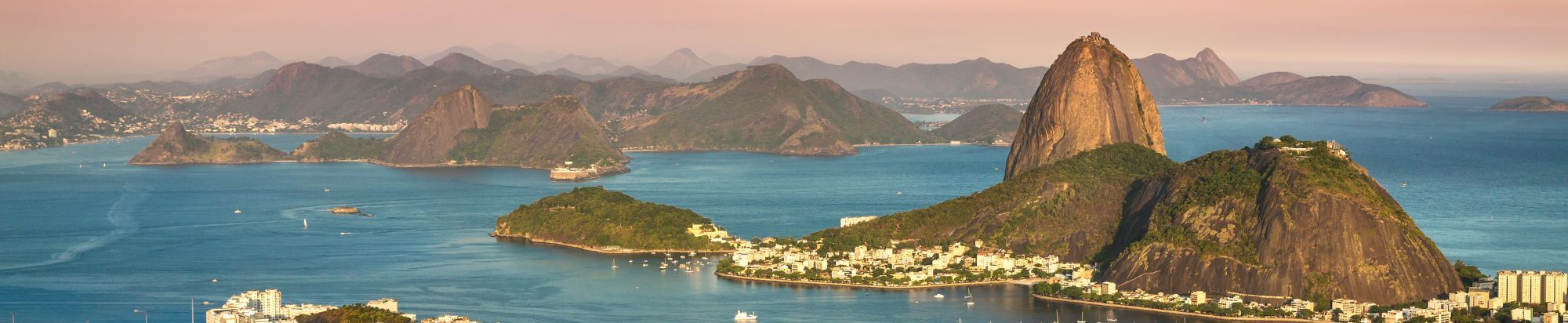Skyline of Brazil with mountains