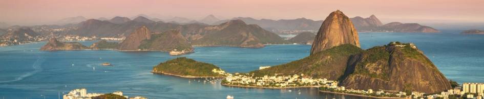 Skyline of Brazil with mountains