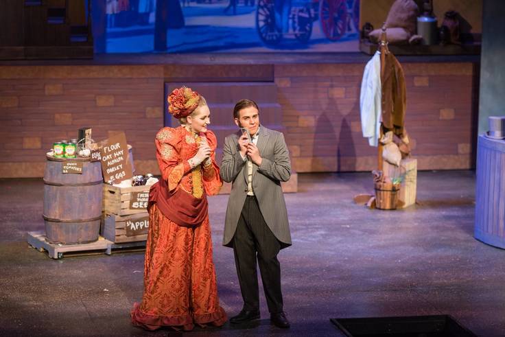 Students perform Hello, Dolly! at the Annie Russell Theatre.