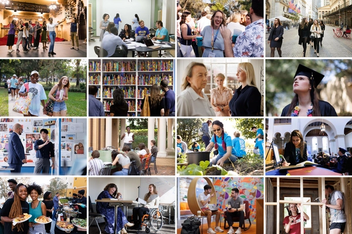 A grid of photos from the 2021-22 academic year at Rollins.