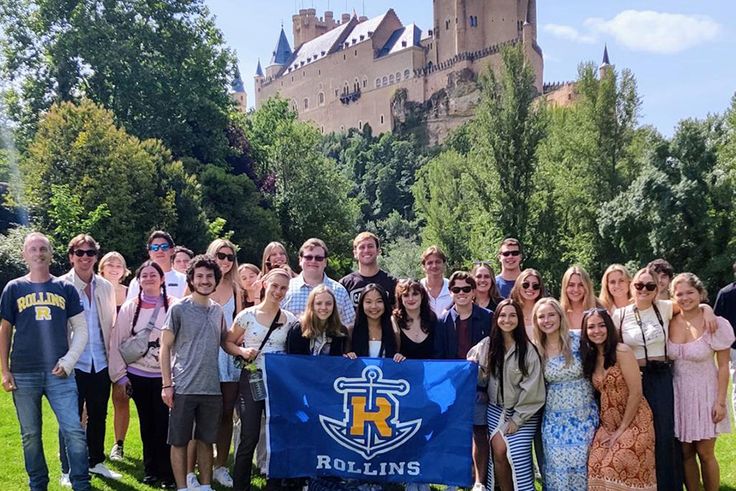 Rollins students on the Verano Espanol study abroad program in Madrid, Spain.
