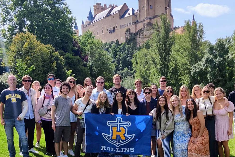 Rollins students on the Verano Espanol study abroad program in Madrid, Spain.