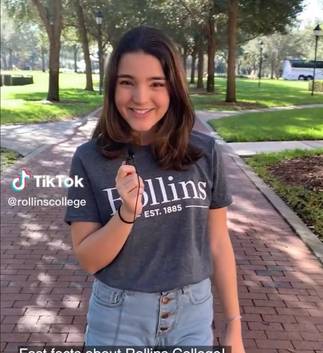 Student hosting a 91 TikTok