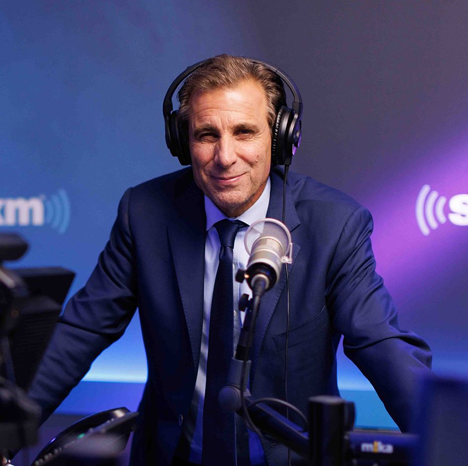 Photo of Chris Russo in his Sirius XM studio