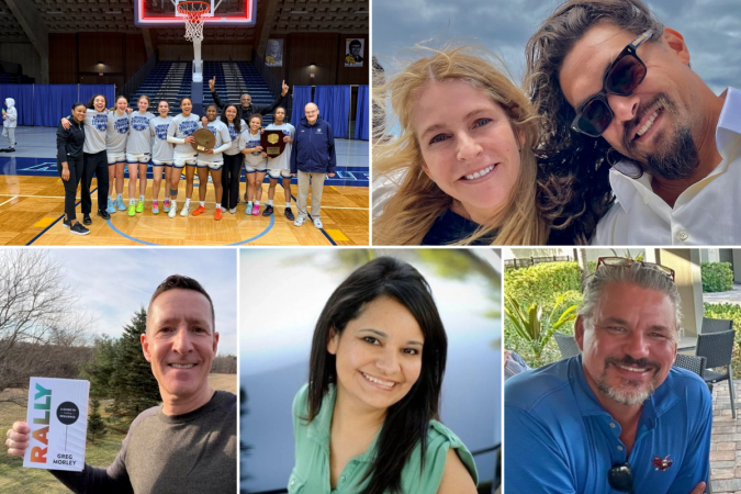 A grid of Rollins alumni.