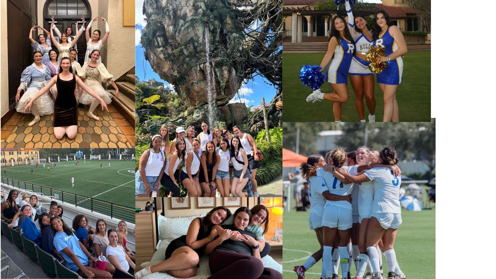 Collage of Rollins College students getting involved through campus.