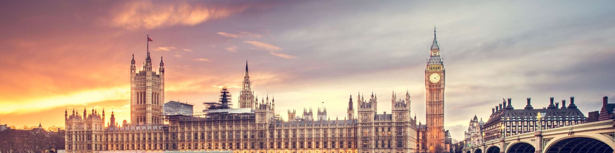 Big Ben across the River Thames in London, United Kingdom