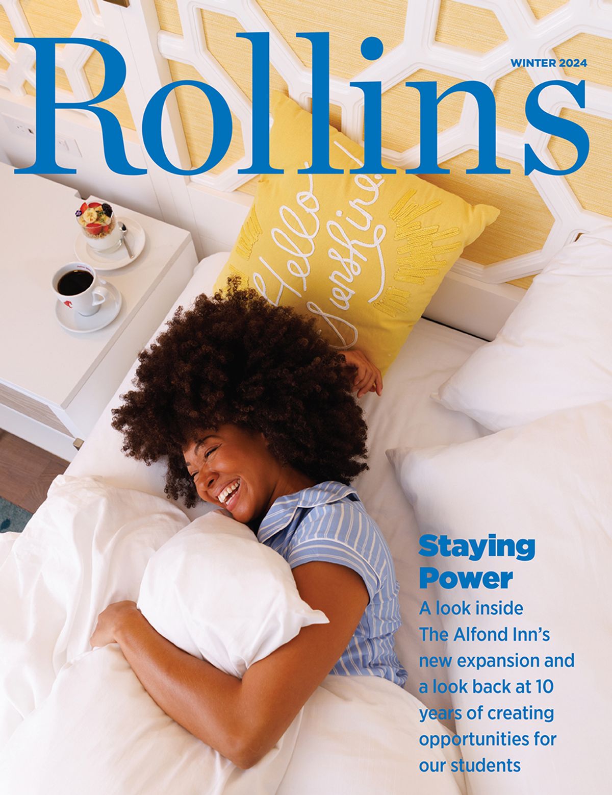 Spring 2024 Rollins magazine cover