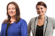 Portraits of Jessica Rosenblatt and Brandy Fransen