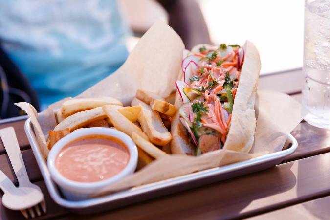 Bahn mi sandwich from Dave's Boathouse.