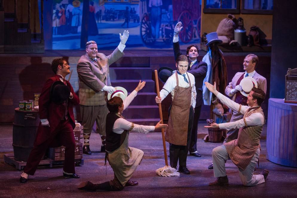 Students perform Hello, Dolly! at the Annie Russell Theatre.