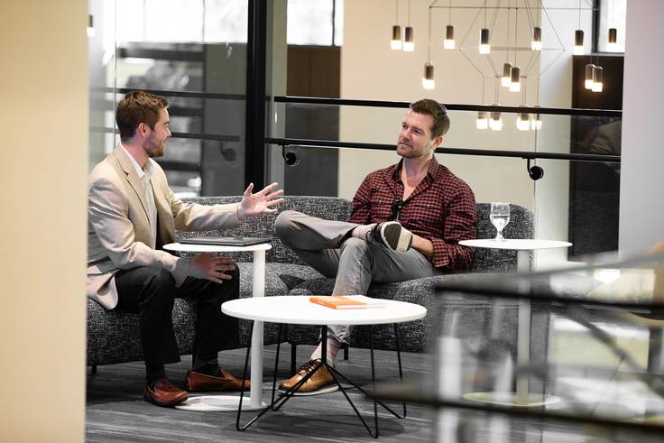 Nick Johnson ’20 and his mentor, William Moore ’99