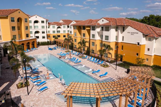 The Lakeside Neighborhood pool deck